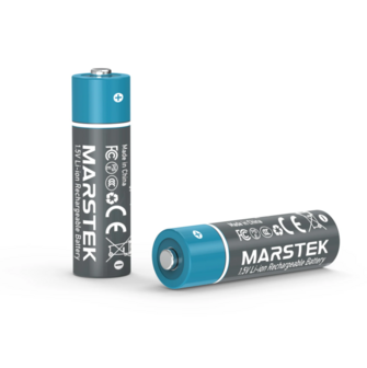 MARSTEK Ultra Rechargeable Li-ion AA Batterij Kit 1.5V (3900mWh) met Smart Charging Case